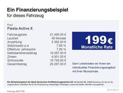 Weiß Gebraucht 2023 Ford Fiesta Active X Limousine | 21.490 € (Etwas zu teuer)