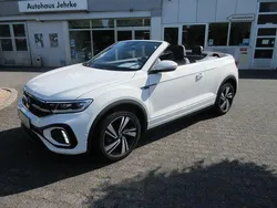 Pure white schwarz Gebraucht 2022 VW T-Roc Cabriolet R-line Cabrio | 28.988 € (Fairer Preis)