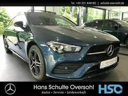 Blau metallic Gebraucht 2021 Mercedes CLA250e Shooting Brake AMG Kombi | 44.590 €