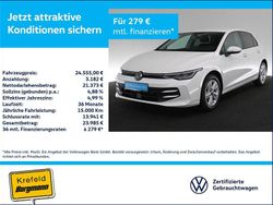Weiß Gebraucht 2024 VW Golf Life Limousine | 24.555 € (Fairer Preis)