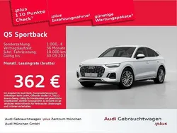 Gletscherweiß metallic Gebraucht 2024 Audi Q5 Sportback Ambiente SUV | 48.795 € (Guter Preis)