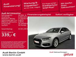 Florettsilber metallic Gebraucht 2022 Audi A4 Advanced Plus Limousine | 30.590 € (Fairer Preis)