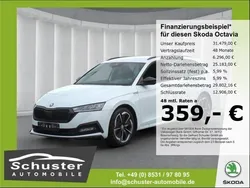 Weiss Gebraucht 2024 Skoda Octavia SportLine Kombi | 31.479 € (Superpreis)