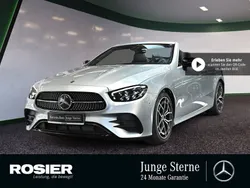Silber / hightechsilber (metallic) Gebraucht 2021 Mercedes E200 AMG line Cabrio | 43.480 € (Fairer Preis)