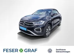 Deep black perleffekt schwarz Gebraucht 2024 VW T-Roc Cabriolet Style Cabrio | 30.440 € (Superpreis)