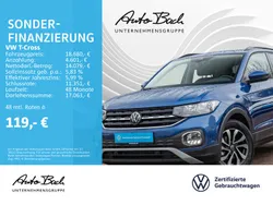 Blau (reef blue metallic) Gebraucht 2022 VW T-Cross Active SUV | 17.980 € (Guter Preis)