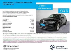 Schwarz Gebraucht 2023 VW Tiguan Move SUV | 32.406 € (Etwas zu teuer)