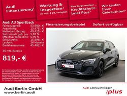 Schwarz Gebraucht 2025 Audi A3 S-Line Limousine | 53.900 €