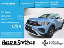 R9 clear blue metallic Gebraucht 2024 VW T-Cross Goal SUV | 22.320 € (Superpreis)