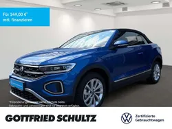 Blau Gebraucht 2024 VW T-Roc Cabriolet Style Cabrio | 25.440 € (Superpreis)