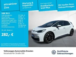 Gletscherweiß metallic/schwarz Gebraucht 2020 VW ID.3 Kleinwagen | 22.390 € (Etwas zu teuer)