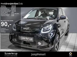 Schwarz Gebraucht 2020 Smart ForFour Electric Drive Exclusive Limousine | 11.428 € (Fairer Preis)