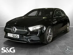 Unilack nachtschwarz Gebraucht 2019 Mercedes A180 AMG Limousine | 23.850 € (Etwas zu teuer)
