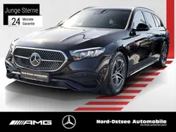 Metalliclack obsidianschwarz Gebraucht 2024 Mercedes E220 AMG Kombi | 52.390 € (Fairer Preis)