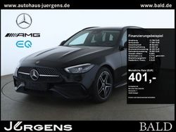 Schwarz obsidianschwarz metallic Gebraucht 2024 Mercedes C220 AMG Kombi | 42.880 € (Teuer)