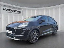 Obsidian schwarz metallic Gebraucht 2021 Ford Puma Titanium SUV | 15.350 € (Superpreis)