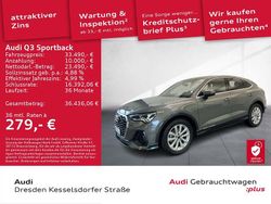 Chronosgrau metallic Gebraucht 2024 Audi Q3 Sportback Basis SUV | 33.490 € (Superpreis)