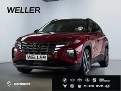 Sunset red / phantom black Gebraucht 2023 Hyundai Tucson Prime SUV | 27.790 € (Fairer Preis)