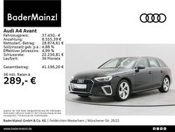 Schwarz Gebraucht 2025 Audi A4 S-Line Kombi | 35.660 € (Superpreis)
