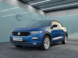 Blau Gebraucht 2021 VW T-Roc Cabriolet R-line Cabrio | 26.000 € (Fairer Preis)