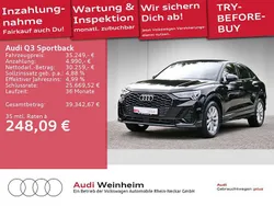 Mythosschwarz metallic Gebraucht 2023 Audi Q3 Sportback S-Line SUV | 35.249 € (Guter Preis)
