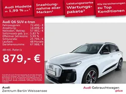 Gletscherweiß metallic Gebraucht 2025 Audi Q6 e-tron S-Line SUV | 72.490 € (Superpreis)