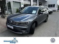 Platinum grey metallic (metallic) Gebraucht 2019 VW Tiguan Allspace IQ Drive SUV | 27.500 € (Fairer Preis)