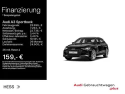 Schwarz Gebraucht 2024 Audi A3 Sportback Advanced Limousine | 29.999 € (Guter Preis)