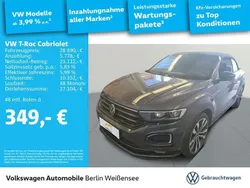 Rauchgrau metallic/schwarz Gebraucht 2021 VW T-Roc Cabriolet R-line Cabrio | 28.890 € (Fairer Preis)