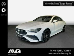 Unilack polarweiß Gebraucht 2024 Mercedes CLA35 AMG Advanced Plus Coupé | 44.800 € (Superpreis)
