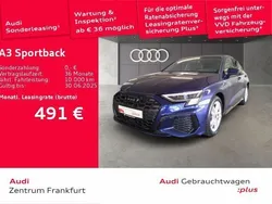 Navarrablau metallic Gebraucht 2024 Audi A3 Sportback e-tron S-Line Limousine | 41.849 €