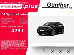 Schwarz Gebraucht 2024 Audi Q4 Sportback e-tron S-Line SUV | 49.900 €