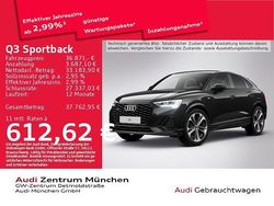 Schwarz Gebraucht 2022 Audi Q3 Sportback S-Line SUV | 36.871 € (Guter Preis)