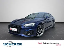 Blau (metallic) Gebraucht 2022 Audi A5 Sportback Ambiente Limousine | 38.500 € (Fairer Preis)