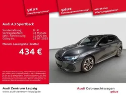 Grau Gebraucht 2024 Audi A3 Sportback S-Line Limousine | 43.990 € (Teuer)