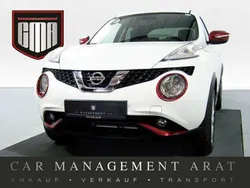 Brilliant white (m) (weiß) (metallic) Gebraucht 2015 Nissan Juke Acenta SUV | 9.981 € (Fairer Preis)