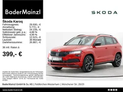 Velvetrot premium metallic Gebraucht 2020 Skoda Karoq SportLine SUV | 29.930 € (Fairer Preis)