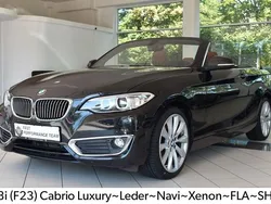 Schwarz Gebraucht 2016 BMW 218 Luxury Line Cabrio | 13.990 € (Guter Preis)