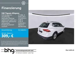 Pure white Gebraucht 2022 VW Tiguan Allspace Life SUV | 27.430 € (Guter Preis)