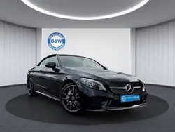 Obsidianschwarz metalliclack Gebraucht 2018 Mercedes C300 AMG line Cabrio | 35.999 € (Fairer Preis)