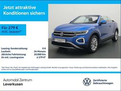 Blau Gebraucht 2024 VW T-Roc Cabriolet Style Cabrio | 24.980 € (Superpreis)