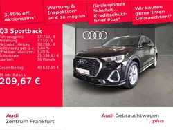 Mythosschwarz metallic Gebraucht 2024 Audi Q3 S-Line SUV | 37.750 € (Guter Preis)
