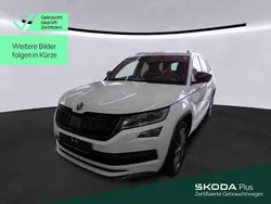 2y moonweiss metallic (metallic) Gebraucht 2021 Skoda Kodiaq SportLine SUV | 35.999 € (Fairer Preis)