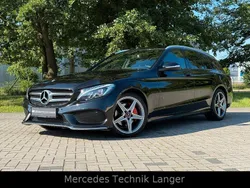 Schwarz Gebraucht 2015 Mercedes C200 AMG line Kombi | 19.999 € (Fairer Preis)