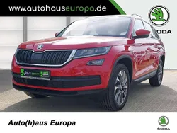 Rot met. Gebraucht 2021 Skoda Kodiaq Clever SUV | 30.690 € (Superpreis)