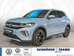 Blau (clear blue metallic) Neu 2025 VW T-Cross R-line SUV | 34.470 € (Teuer)