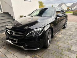 Schwarz Gebraucht 2015 Mercedes C220 AMG line Kombi | 13.398 € (Fairer Preis)