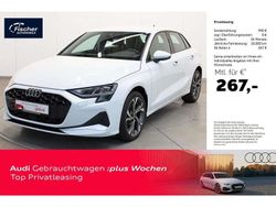 Weiss Gebraucht 2024 Audi A3 Sportback Advanced Limousine | 32.480 € (Fairer Preis)