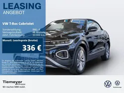 Schwarz Neu 2025 VW T-Roc Cabriolet Goal Cabrio | 39.440 € (Superpreis)