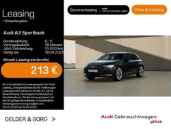 Schwarz Gebraucht 2024 Audi A3 Sportback Advanced Limousine | 33.980 € (Fairer Preis)